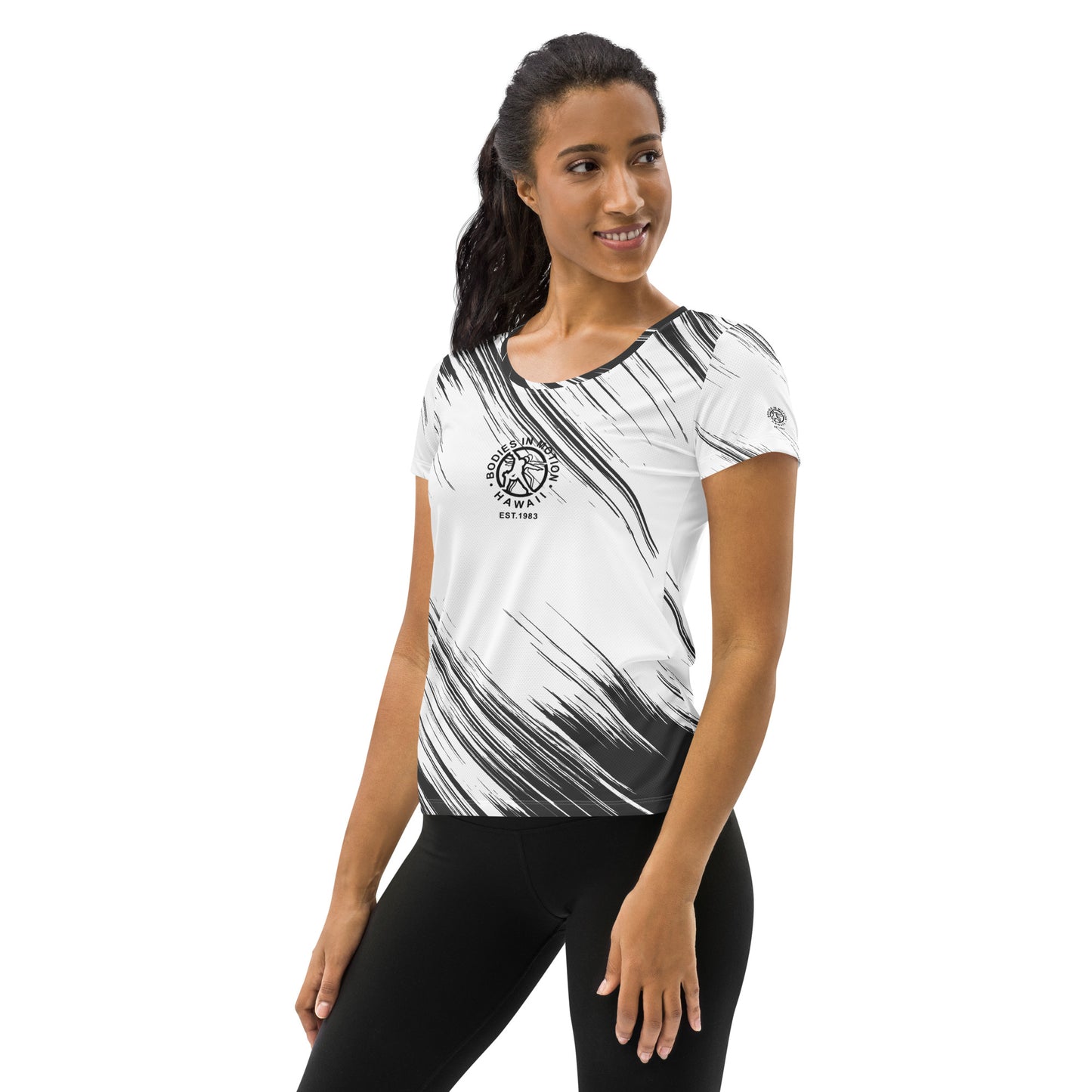 Bodies in Motion sports mesh fabric with moisture managemen Women's Athletic T-shirt