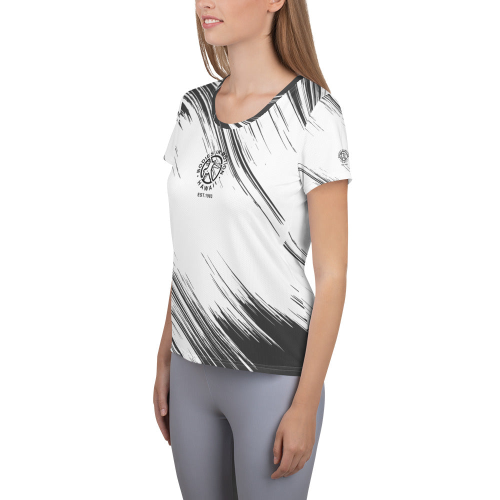 Bodies in Motion sports mesh fabric with moisture managemen Women's Athletic T-shirt