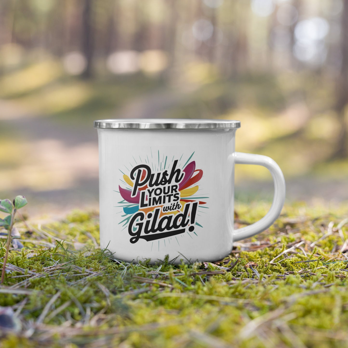 Push Your Limits with Gilad | Enamel Mug