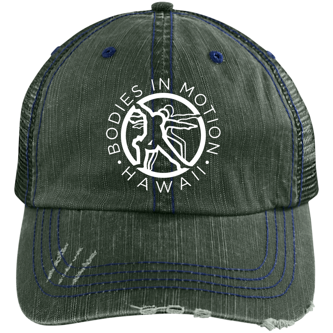Bodies in Motion  Distressed Unstructured Trucker Cap