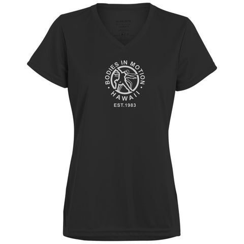 Image of Bodies in Motion  Ladies’ Moisture-Wicking V-Neck Tee