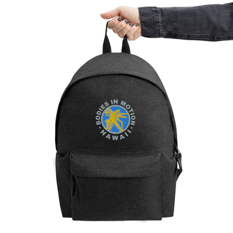 Image of Bodies in Motion Embroidered Backpack