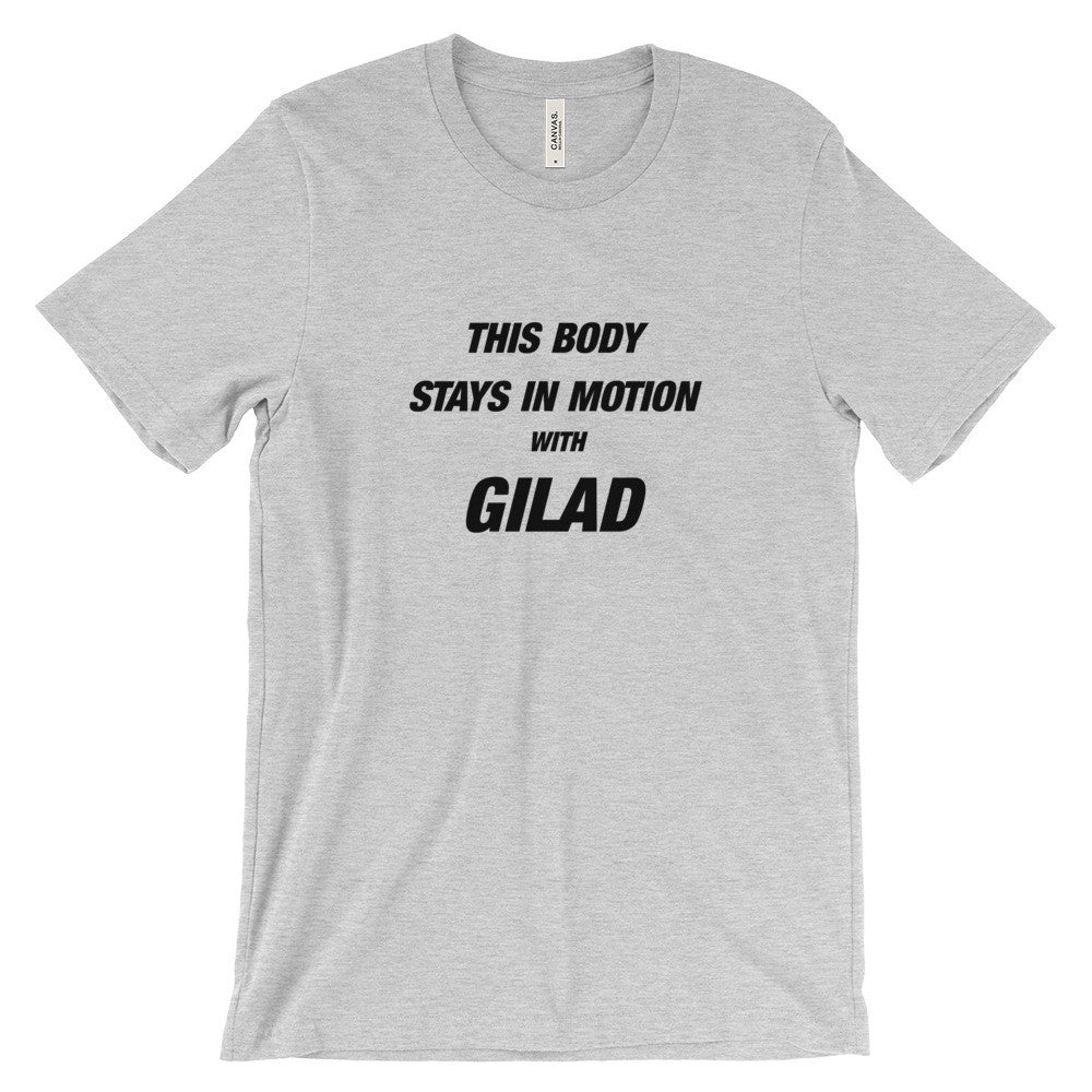 This body stays in motion - Unisex short sleeve t-shirt