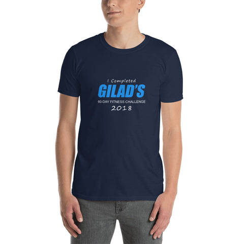Image of Gilad's Fitness Challenge Unisex T-Shirt (Black or Navy Blue)
