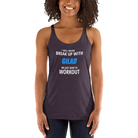Image of I will never break up with Gilad Women's Racerback Tank