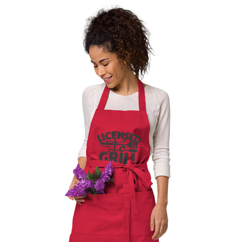 Image of License To Grill | 100% Organic Cotton Apron