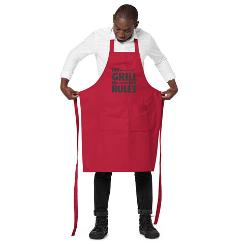 Image of My Grill My Rules | 100% Organic Cotton Apron