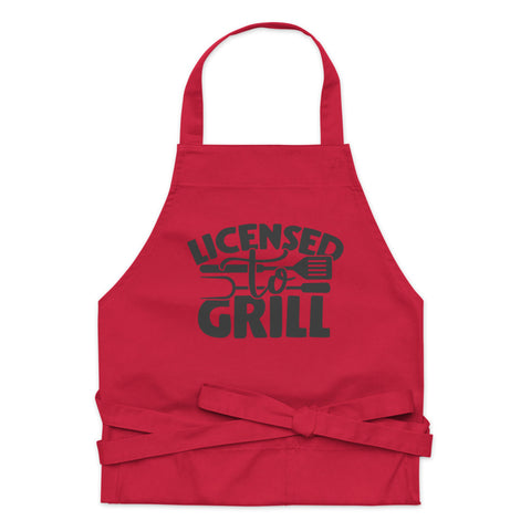 Image of License To Grill | 100% Organic Cotton Apron