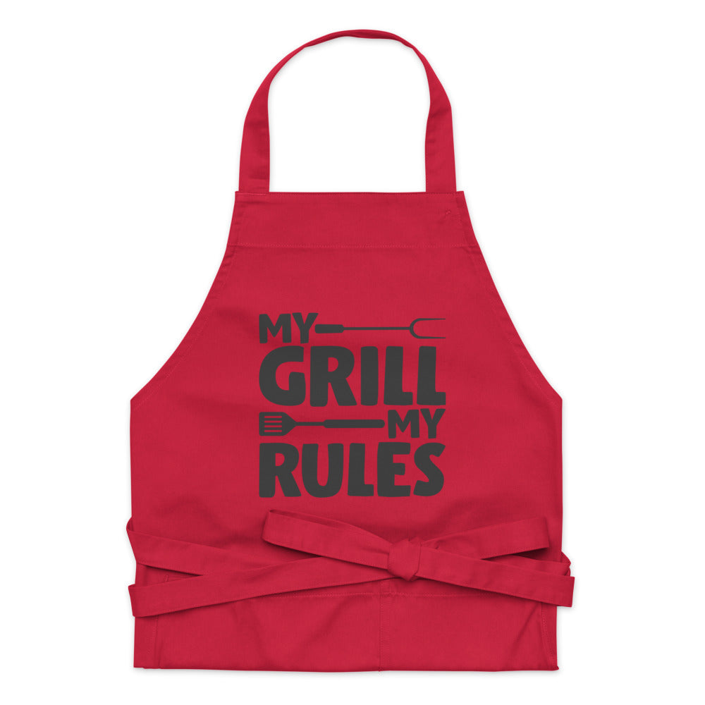 My Grill My Rules | 100% Organic Cotton Apron