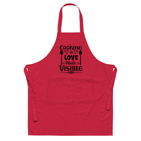 Image of Cooking Is Love Made Visible | 100% Organic Cotton Apron