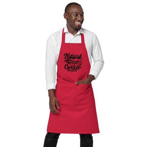 Image of Natural Born Griller | 100% Organic Cotton Apron