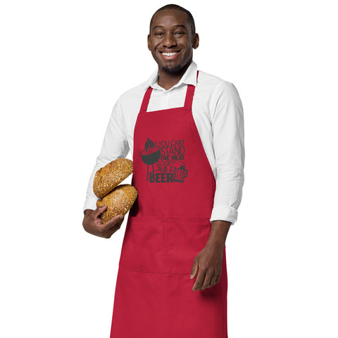 Image of If You Can't Stand The Heat Go Get Me A Beer | 100% Organic Cotton Apron