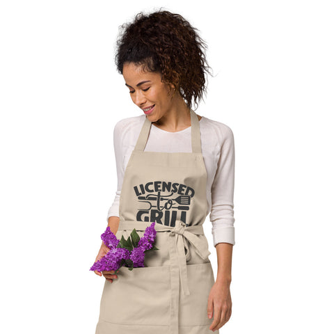 Image of License To Grill | 100% Organic Cotton Apron