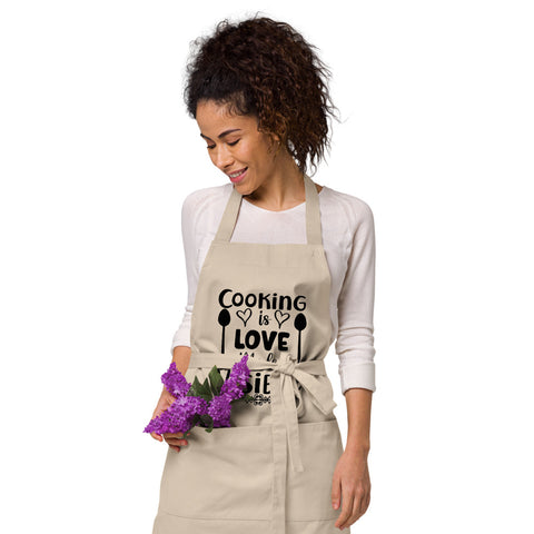 Image of Cooking Is Love Made Visible | 100% Organic Cotton Apron