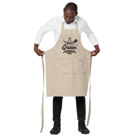 Image of Best Grillin' Dad Ever | 100% Organic Cotton Apron
