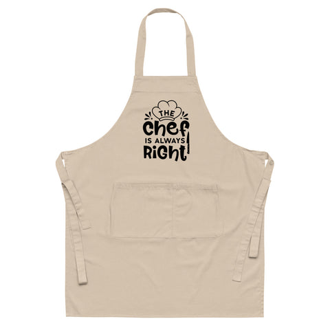Image of Chef Is Always Right | 100% Organic Cotton Apron