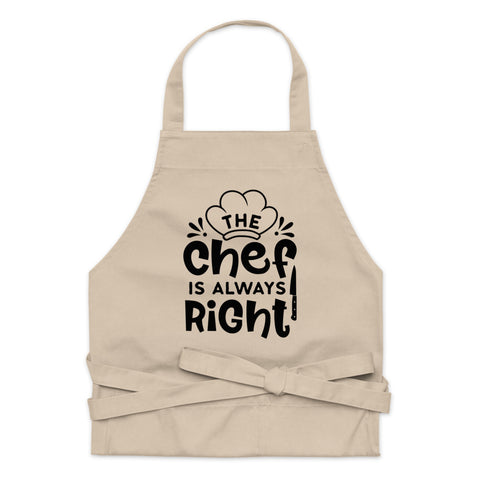 Image of Chef Is Always Right | 100% Organic Cotton Apron