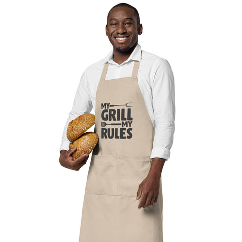 Image of My Grill My Rules | 100% Organic Cotton Apron