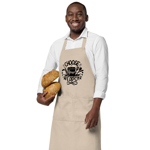 Image of Choose Your Weapon | 100% Organic Cotton Apron