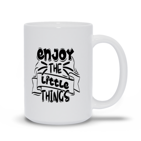 Image of White Mugs | "Enjoy The Little Things"