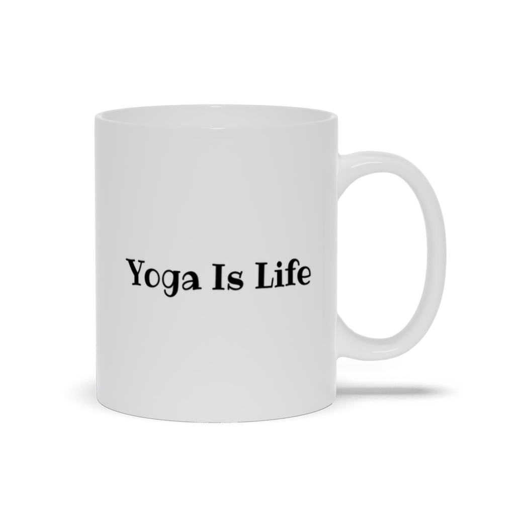 White Mugs | "Yoga Is Life"