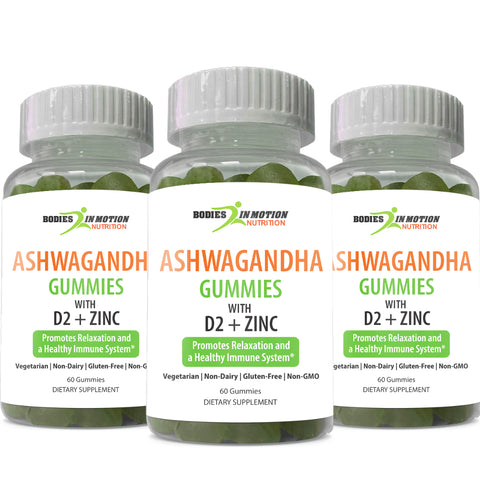 Ashwagandha infused with D2 + Zinc Gummy