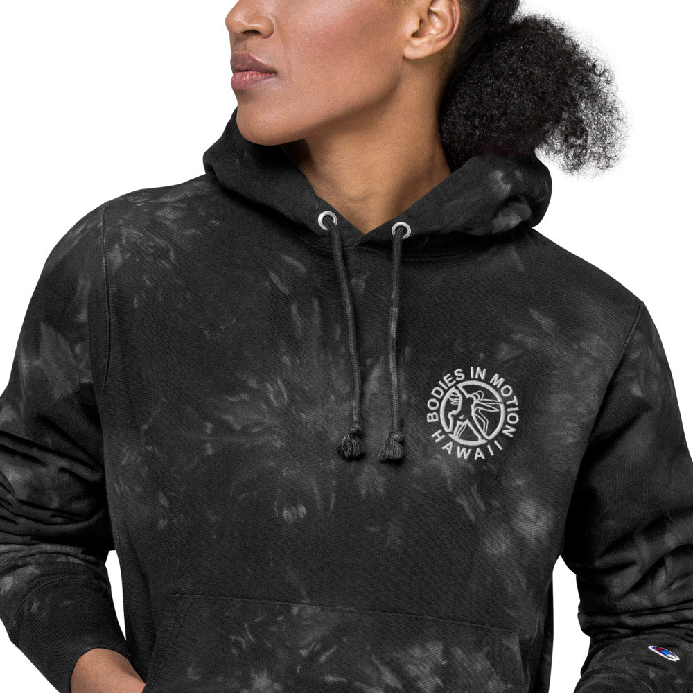 Bodies in Motion Unisex Champion tie-dye hoodie