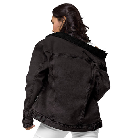 Image of Bodies in Motion Unisex Denim Sherpa Jacket