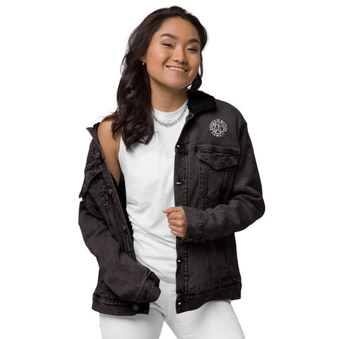 Image of Bodies in Motion Unisex Denim Sherpa Jacket