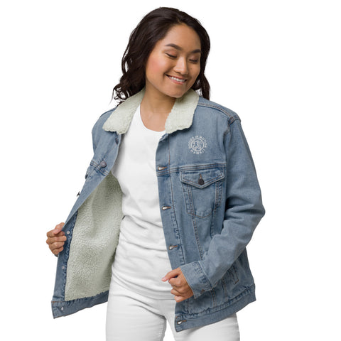 Image of Bodies in Motion Unisex Denim Sherpa Jacket