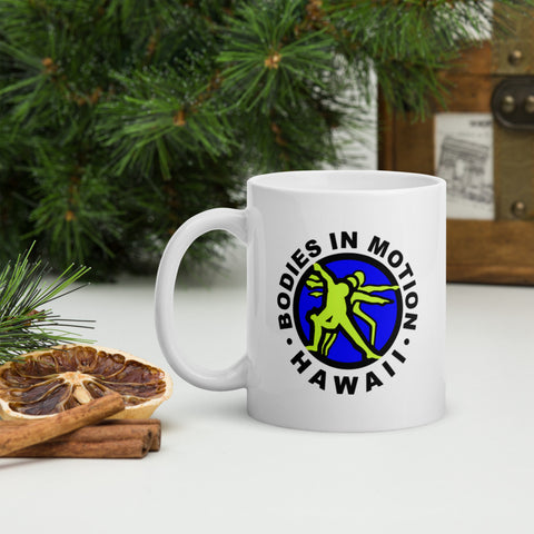 Image of Bodies in Motion White glossy mug