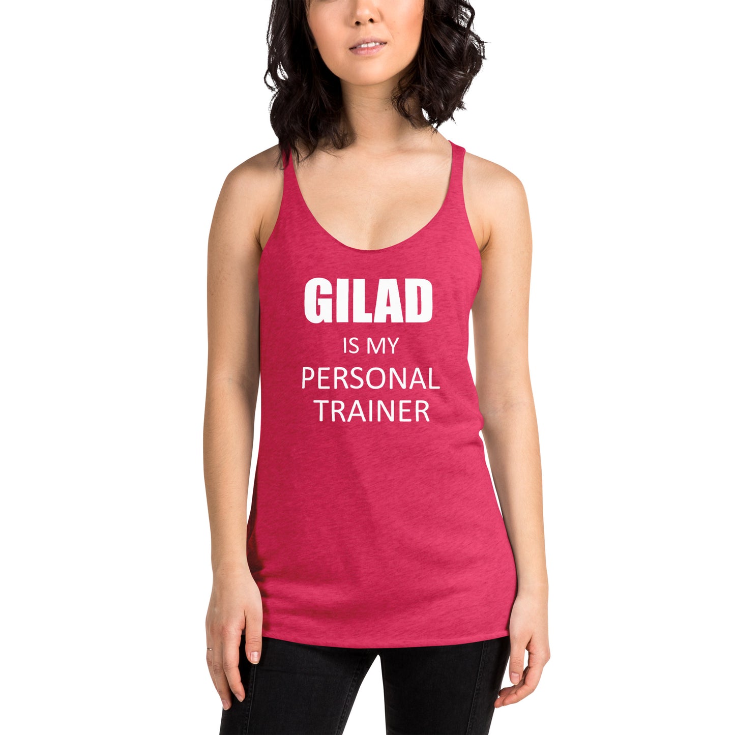 Gilad is My Personal Trainer Women's Racerback Tank